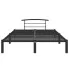 Czarne metalowe łóżko Veko
