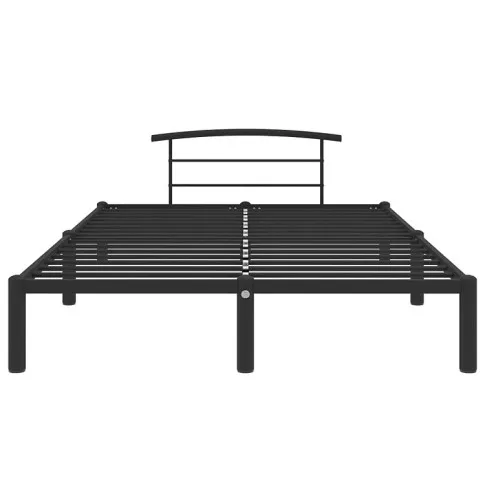 Czarne metalowe łóżko Veko