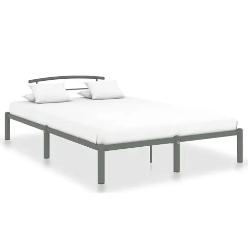 Szare loftowe łóżko metalowe Veko