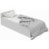 Białe pojedyncze łóżko z zagłówkiem 90x200 - Tamlin 4X