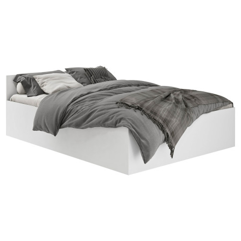 Białe nowoczesne łóżko ze stelażem 140x200 Tamlin 4X