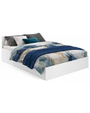 Białe łóżko z podnoszonym stelażem 180x200 - Esperox 4X w sklepie Edinos.pl