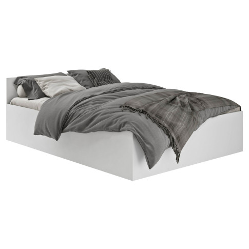 Podwójne białe łóżko ze stelażem 180x200 Tamlin 4X
