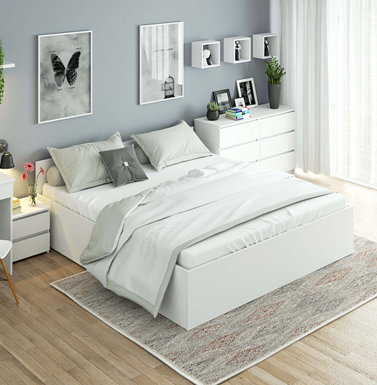 Wizualizacja łóżka Tamlin 4X 180x200 kolor biały