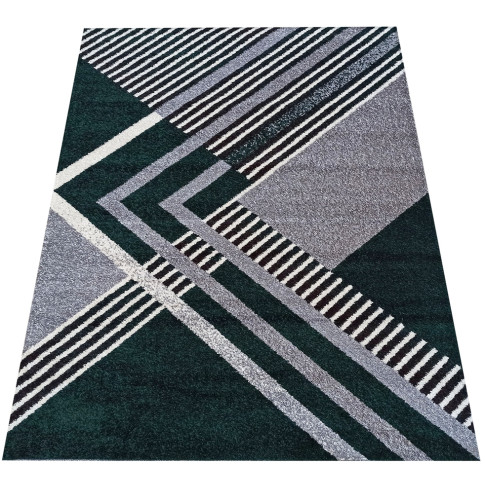 Prostokątny dywan do salonu w geometryczny wzór Fleksi 3X