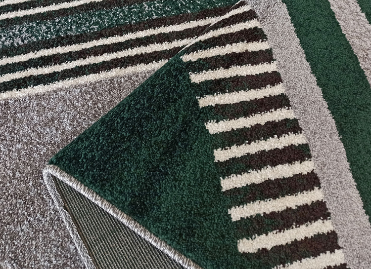 Zielono szary dywan w nowoczesnym stylu Fleksi 3X 