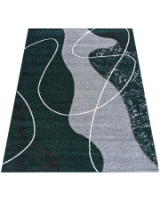 Prostokątny geometryczny dywan w nowoczesnym stylu - Fleksi 5X w sklepie Edinos.pl