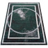 Zielony nowoczesny dywan pokojowy Fleksi 7X