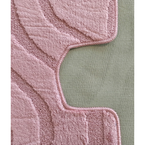 Komplet różowych dywaników do łazienki Fendos