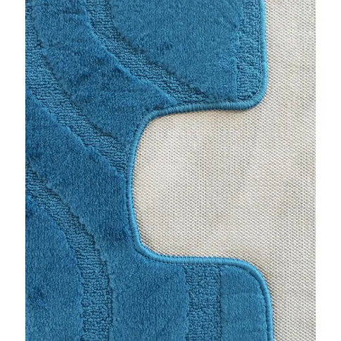 Zestaw turkusowych dywaników do łazienki fendos