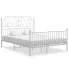 Białe dwuosobowe łózko Retilo