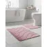 Różowy komplet dywaników do łazienki   Bloom