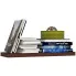 Minimalistyczna półka na książki wenge - Imersin 5X 60 cm