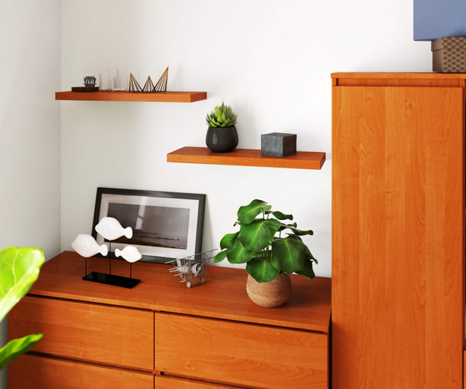 Wizualizacja półki Sevrox 5X olcha