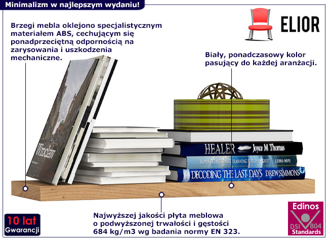 Półka ścienna Sevrox 5X dąb sonoma