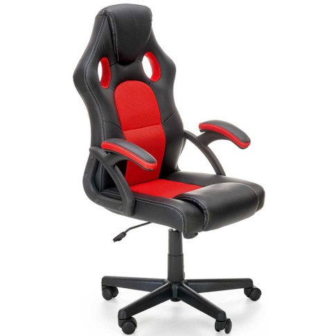 Czarnoczerwony fotel gamingowy Wogi