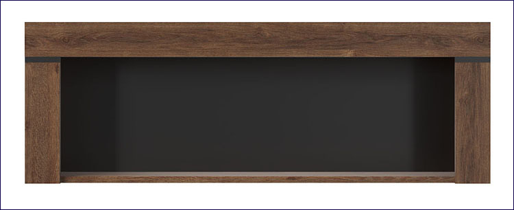 szafka wisząca otwarta dąb brązowy Samar 10X