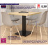 Kwadratowy stół z krzesłami do kuchni Oryx