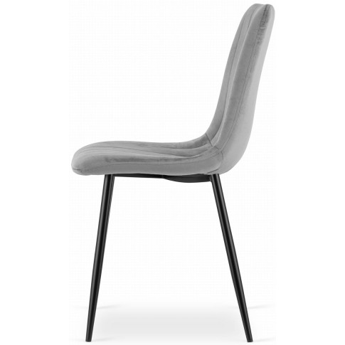 Jasnoszare krzesło tapicerowane Fernando 4X