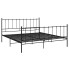 Czarne metalowe łóżko w stylu industrialnym 140x200 cm - Cesaro