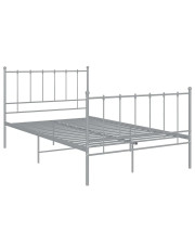 Szare metalowe łóżko industrialne120x200 cm - Cesaro w sklepie Edinos.pl