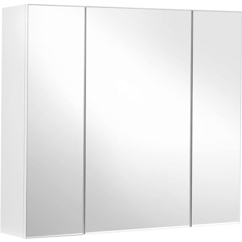Biała szafka łazienkowa z lustrem Kifi