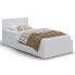 Pojedyncze łóżko 90x200 białe Cansar 3X
