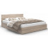 Łóżko z materacem i schowkiem dąb sonoma 120x200 - Cansar 3X
