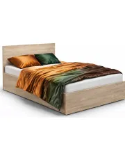 Łóżko z materacem i schowkiem dąb sonoma 120x200 - Wagy 3X w sklepie Edinos.pl