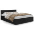 Czarne łóżko z materacem i pojemnikiem 120x200 - Cansar 3X