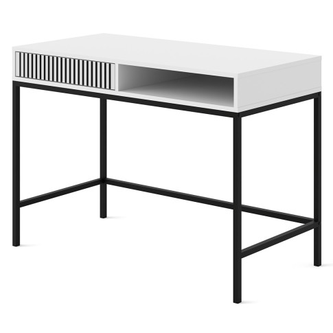 biurko białe z szufladą i półką Livorno 15X