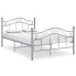 Szare łóżko w stylu Industrialnym Zaxter