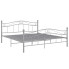 Szare metalowe łóżko industrialne 140x200 cm - Zaxter