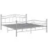 Szare metalowe łóżko w stylu loft 180x200 cm - Iroz