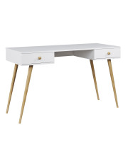 Białe biurko w skandynawskim stylu - Tida 13X w sklepie Edinos.pl