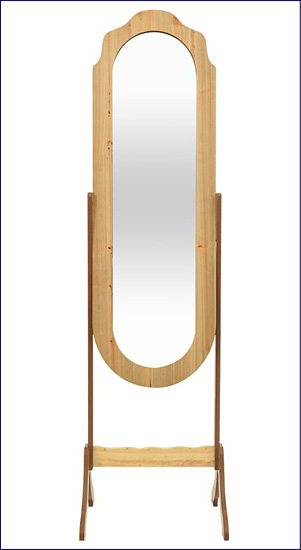 Wysokie brązowe lustro Moslo