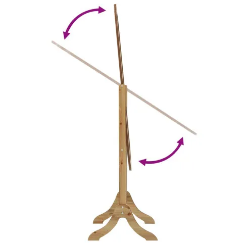 Uchylne lustro Feriono kolor brązowy