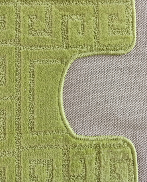 Zestaw zielonych dywaników do łazienki Fiksi