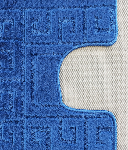 Zestaw niebieskich dywaników do łazienki Danish