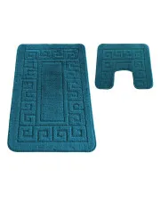 Jasnoniebieski komplet dywaników łazienkowych - Fiksi