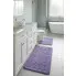 Nowoczesny jasnofioletowy komplet dywaników łazienkowych Danish