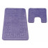 Nowoczesny jasnofioletowy komplet dywaników łazienkowych - Fiksi 