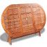 Szczegółowe zdjęcie nr 6 produktu Zestaw drewnianych mebli ogrodowych Linder - brązowy