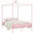 Różowe metalowe łóżko rustykalne 120x200 cm - Ifrexi