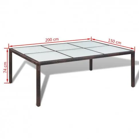 Szczegółowe zdjęcie nr 7 produktu Zestaw mebli ogrodowych Tamis - brązowy