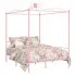 Różowe podwójne łóżko rustykalne 180x200 cm   Ifrexi.jpeg