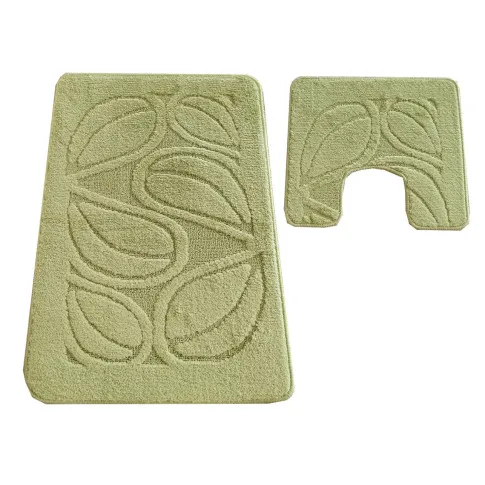 zielony zestaw dywaników do łazienki blumen