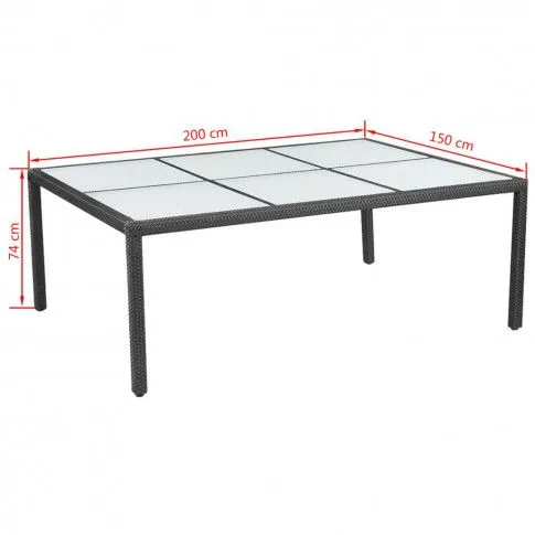 Szczegółowe zdjęcie nr 10 produktu Zestaw mebli ogrodowych Tamis - czarny