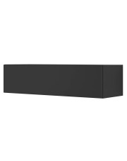 Czarna wisząca szafka pod TV 120 cm - Sinam