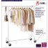 Mobilny biały metalowy wieszak Rivera